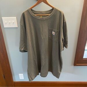 Carhartt Men’s Relaxed Fit T-Shirt Olive Green- SZ 3XL Tall